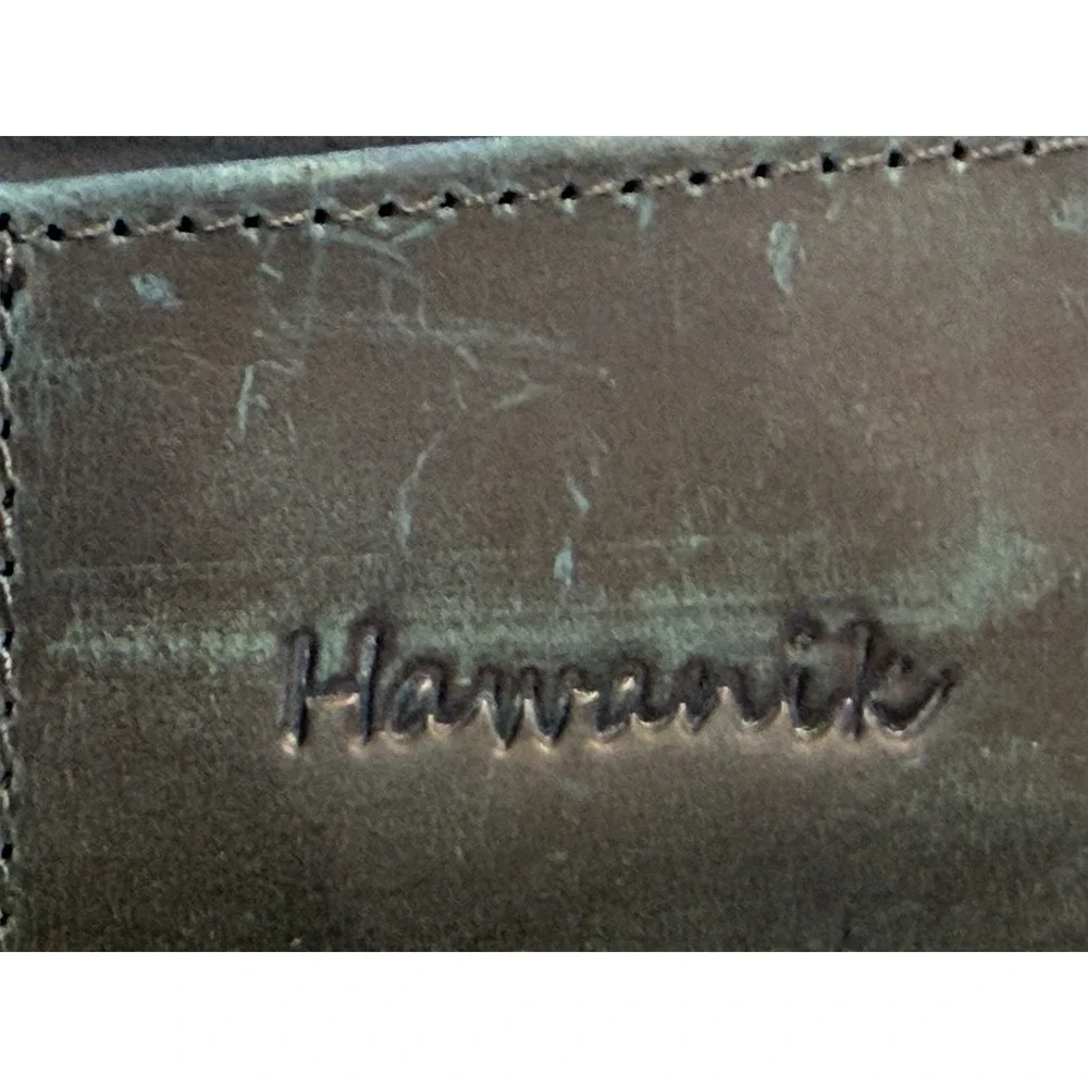 Hawanik Leather Wallet Blue‎ Bifold Men's Card Holder ID Window